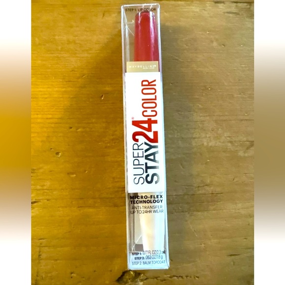 Maybelline Super Stay 24 Color 2-Step Liquid Lipstick 200 Eternal Cherry - Picture 7 of 9
